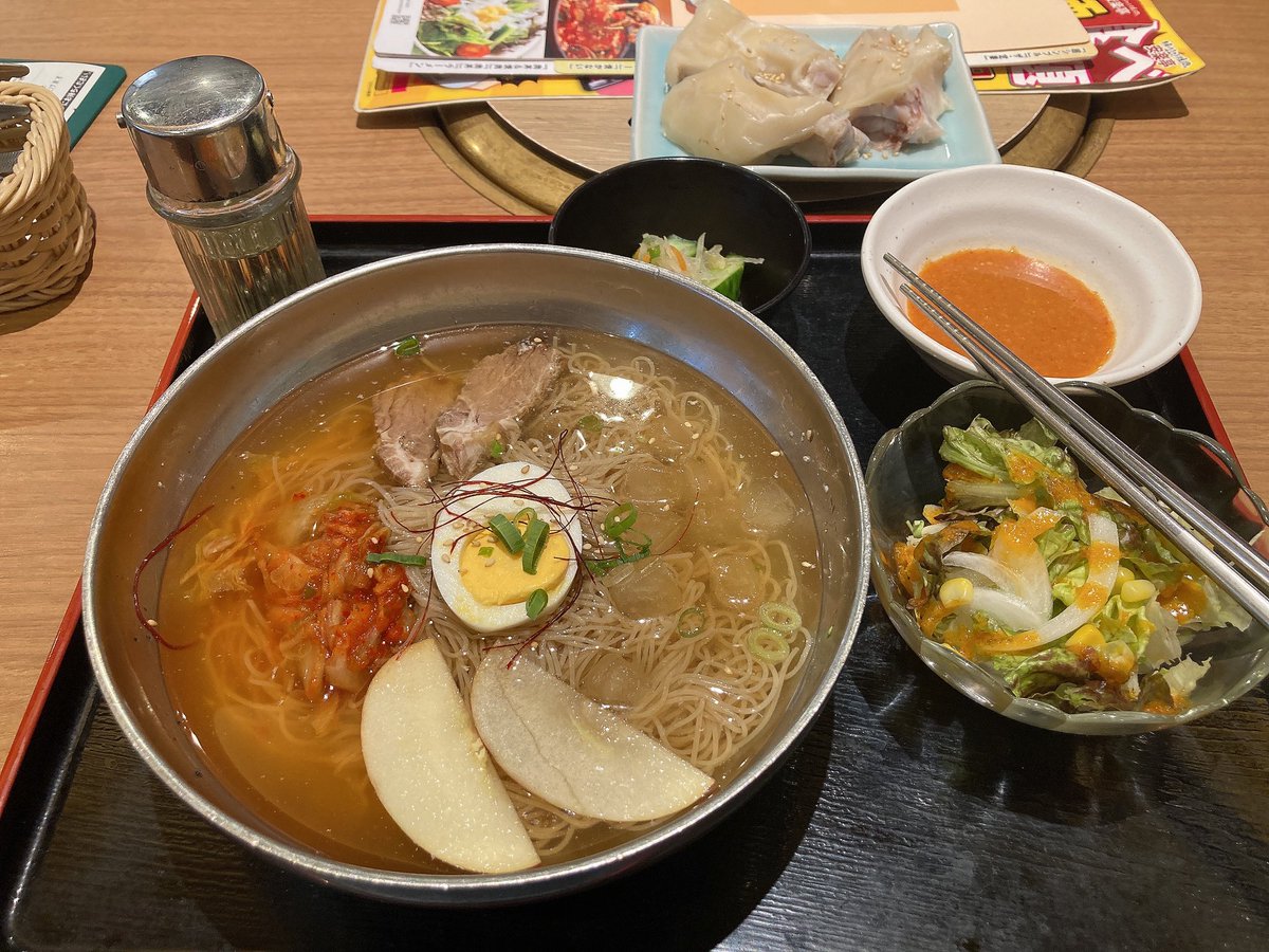 drm_chaaan's tweet photo. 安楽亭の冷麺、めっちゃ久しぶりに食べた！！
安定の美味しさ😢😢😢 https://t.co/2H9D55EilL