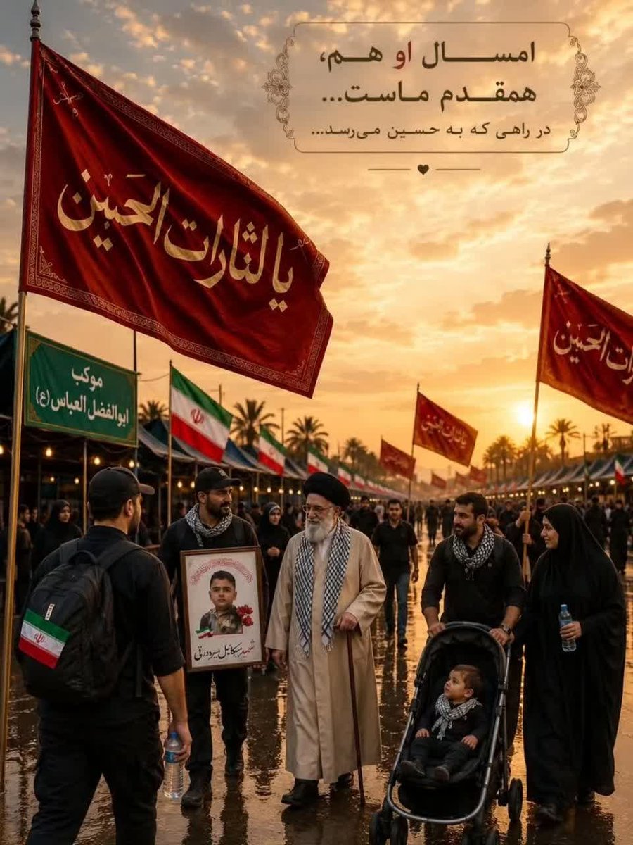 SrkhSyb36713's tweet photo. امسال او هم ، همقدم ماست ....

#یا_لثارات_الحسین
#عاشقان_حسین https://t.co/lgjdLVXZ1k