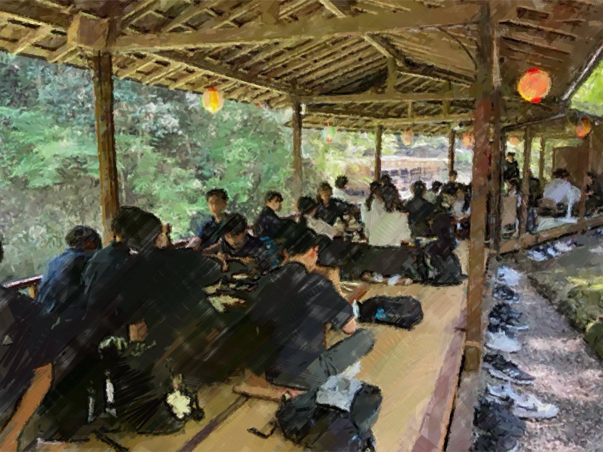 onarimonjh's tweet photo. 夏季学園２日目⑦
楽しい素敵な時間です。蛍が訪れる綺麗な川です。 https://t.co/6wBC7Z7XNr