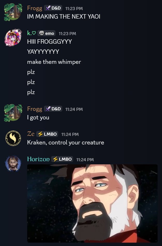 HorizonLMBO's tweet photo. Chat can we get a poll? 🤔

#limbaoi https://t.co/XlQ0lmlnpb