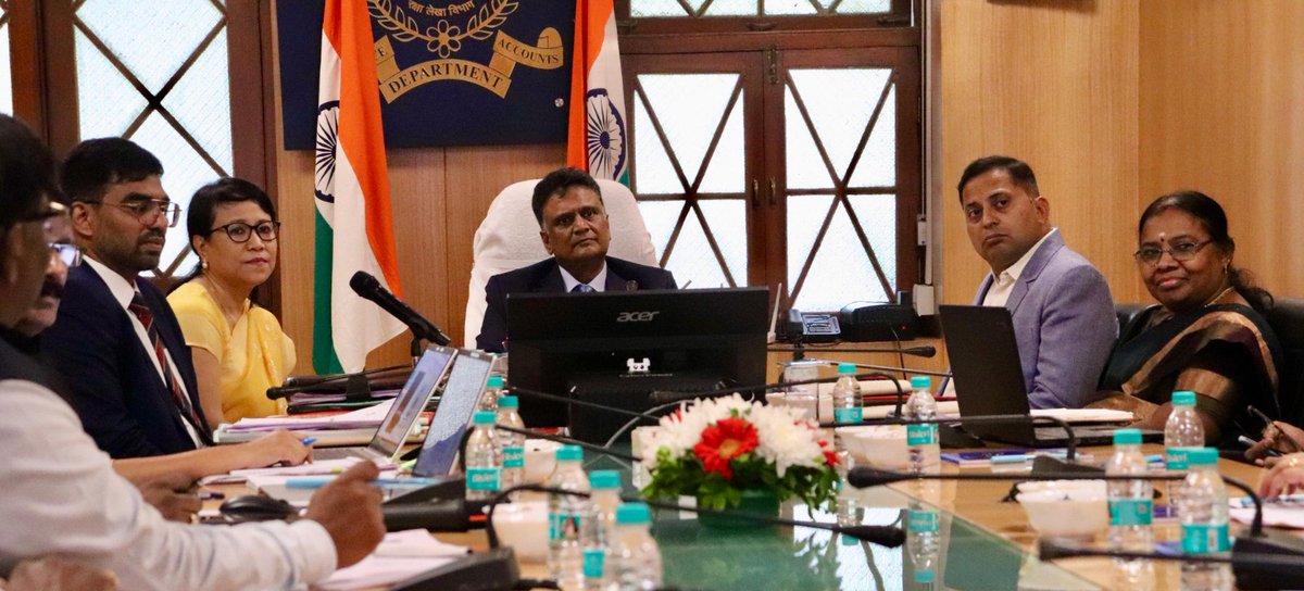 IndiaCAG's tweet photo. The Hon’ble Comptroller and Auditor General (C&AG) of India visited the Office of the Director General of Audit, Defence Services (DGADS), Pune on 28 July 2026. This was the first visit by the Hon’ble C&AG to the Pune office since its establishment in 1954.

During the visit, the Hon’ble C&AG reviewed the functioning of the office and appreciated the quality of work carried out by the officers and staff. He commended the initiatives undertaken in data analytics and underscored the importance of integrating domain knowledge with advanced data analytics to enhance the effectiveness and impact of audit.

Highlighting the growing significance of research and development, the Hon’ble C&AG provided guidance on how to strengthen audit in this area and stressed the importance of audit playing a constructive role in facilitating ease of doing research while ensuring accountability and effective governance.

The meeting was attended by Ms. Rina Akoijam, Director General of Audit, Defence Services, Pune, Shri Vishwanath Singh Jadon, Principal Director and Secretary to the C&AG, Shri Avinash Chavan, Director of Audit, Smt R. Rajarajeswari, Dy Director of Audit and all officers of the Office of the Director General of Audit, Defence Services, Pune.