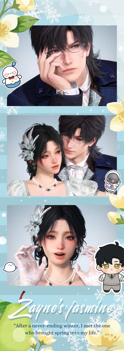 sucrettepm_'s tweet photo. Zayne themed photo strip°.+:｡ ❄️🍐
templates down on the thread ↓ 

#恋与深空 #LoveandDeepspace #ladstwt #Zayne #レイ #黎深 #이서언 https://t.co/DsWsUtyCng