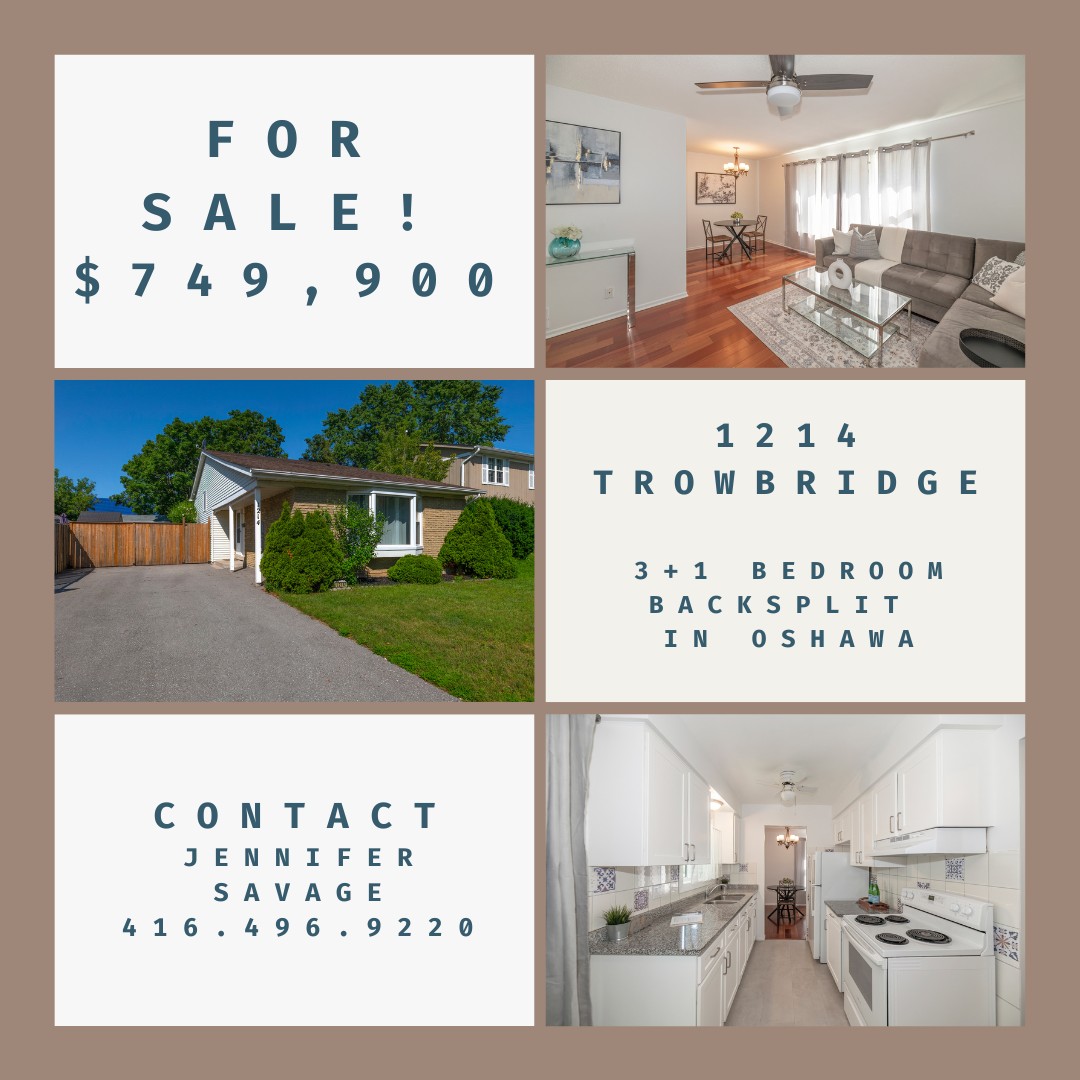 sellwithsavage's tweet photo. 🏡 FOR SALE | $749,900
Welcome to 1214 Trowbridge Drive, Oshawa!

This spacious 3+1 bedroom backsplit is nestled in a desirable North Oshawa neighbourhood and offers the perfect blend of space, comfort, and functionality for growing families.#JustListed #OshawaRealEstate #Oshawa https://t.co/DuBoXfMLQY