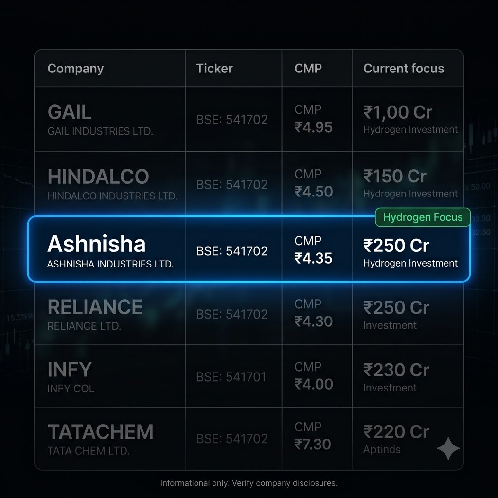 SaloniJ99_'s tweet photo. अश्निशा इंडस्ट्रीज - हाइड्रोजन पावर में एंट्री कन्फर्म! ₹250 करोड़ का बड़ा ऐलान। निवेशकों के लिए शानदार मौका! #Day4_Upper_Circuit_Stock https://t.co/AacjOPen1p