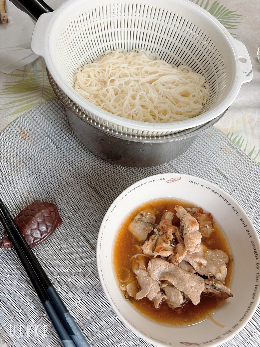 Haruk_nc's tweet photo. ということでお昼は素麺 https://t.co/V6jAgRP2pa