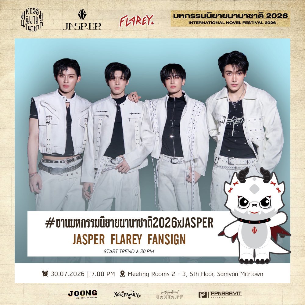 Naravits's tweet photo. See you in a bit, can’t wait to meet everyone at the 𝖨𝗇𝗍𝖾𝗋𝗇𝖺𝗍𝗂𝗈𝗇𝖺𝗅 𝖭𝗈𝗏𝖾𝗅 𝖥𝖾𝗌𝗍𝗂𝗏𝖺𝗅 𝟤𝟢𝟤𝟨! And yep.. 𝗙𝗹𝗮𝗿𝗲𝘆 is coming with us (𝗝𝗔𝗦𝗣𝗘𝗥) too, so make sure to say hi. https://t.co/vSUKSSzaqS