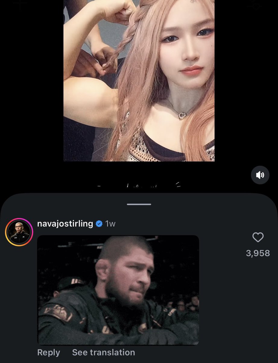 jaehndryx's tweet photo. Mf you got a fight in 3 days get off weili’s ig https://t.co/0SuW1uS6NI
