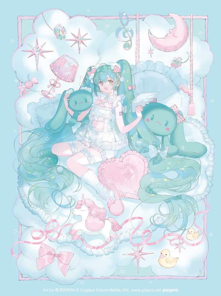 ririfaust's tweet photo. 解禁しました〜✨ 
目開けVer.と目閉じVer.、どっちが好き？
#初音ミク https://t.co/UZaxjaYcCd