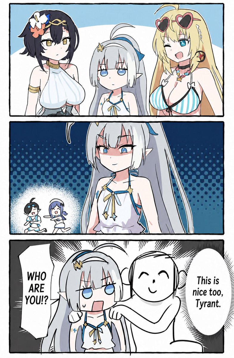 xeniabog's tweet photo. Tiny Tyrant is adorable too… I can’t handle this 🥺✨(source:RED-丧尸君） #Tyrant #StellaSora https://t.co/t7DSEkw4aI