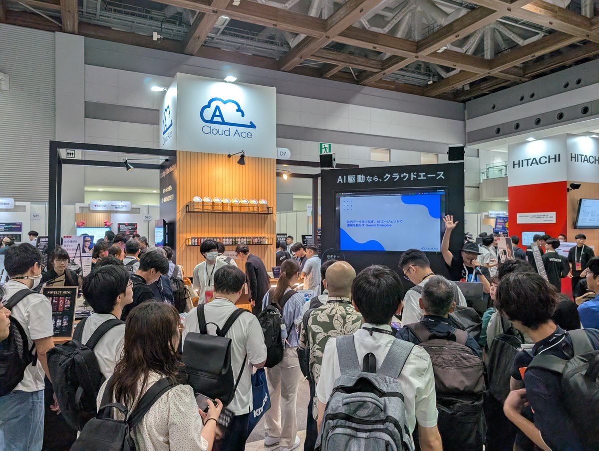 yoshidumi's tweet photo. GoogleCloudNext東京に今年もやってきました！
育休を2日間だけお休みして、久しぶりの社会復帰です。3週間ぶりに電車に乗りましたw電車をでたらティッシュを配ってたり、マーケめちゃ頑張ってくれてます。今年も2日間だいたい居ますので、もしお暇な方いらっしゃったらビッグサイト南棟まで是非お越しくださいませ！
#GooglecloudNEXT