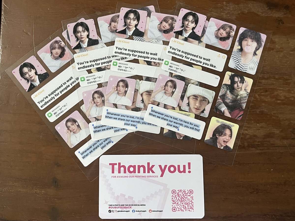 jisoolife_'s tweet photo. thank you @dubushopph for printing my sticker sheets ππ»
#DUBUFEEDBACK https://t.co/mIFcRJ65lb