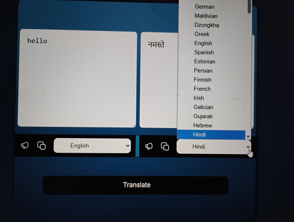 codewithnehaa's tweet photo. Built: 🌍 Multi-Language Translator

📚 Learned: Working with APIs, async/await, DOM manipulation &amp; error handling.

🛠️ Tech: HTML, CSS, JavaScript, Translation API.

Small project. Big learning. 🚀

#BuildInPublic #LearnInPublic #JavaScript #WebDevelopment https://t.co/7jTs1o7epF