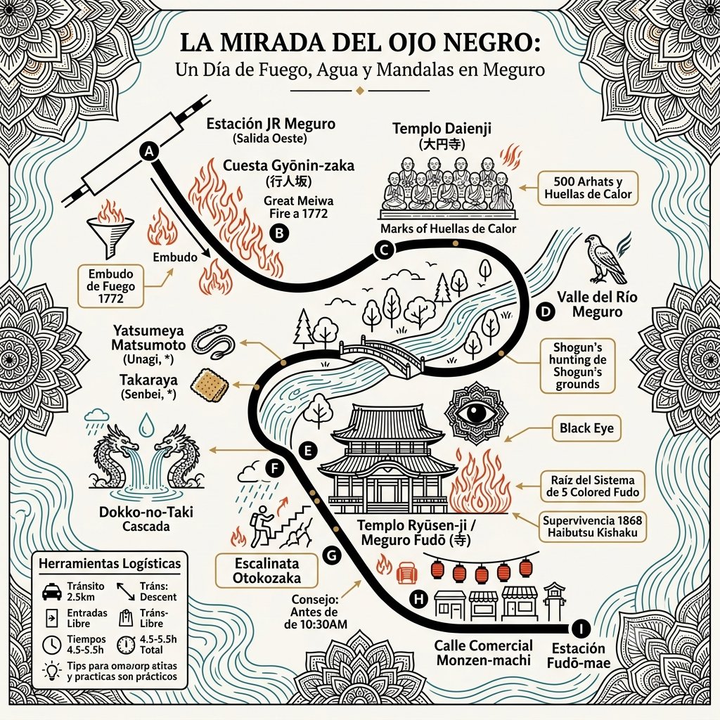 LawrenceAn10's tweet photo. 👁️ ¿Meguro solo es cerezos y cafeterías?
Su nombre significa "Ojo Negro": la mirada de Fudō Myōō que protege Tokio desde hace 1.000 años. Descubre el mandala esotérico de Edo y sus secretos históricos 👇
🔗 https://t.co/VLPsTgO3Bv
#Historicaltravelstories #Tokio #Japon https://t.co/Y3YzM6YYe7