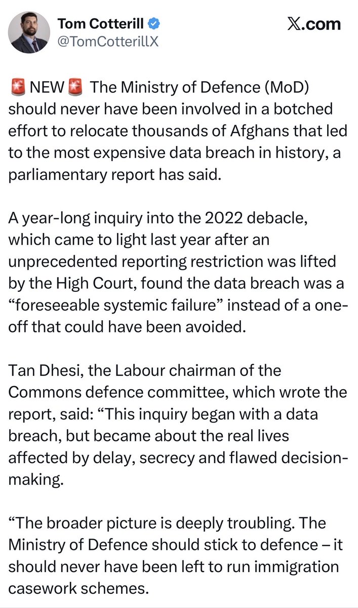 flying_rodent's tweet photo. This gets even better if you pair it with those reports that the military got former Afghan allied forces blocked from asylum in Britain, if there was a risk that they could be called to give evidence against them in war crimes trials https://t.co/wwqdFpTnKW