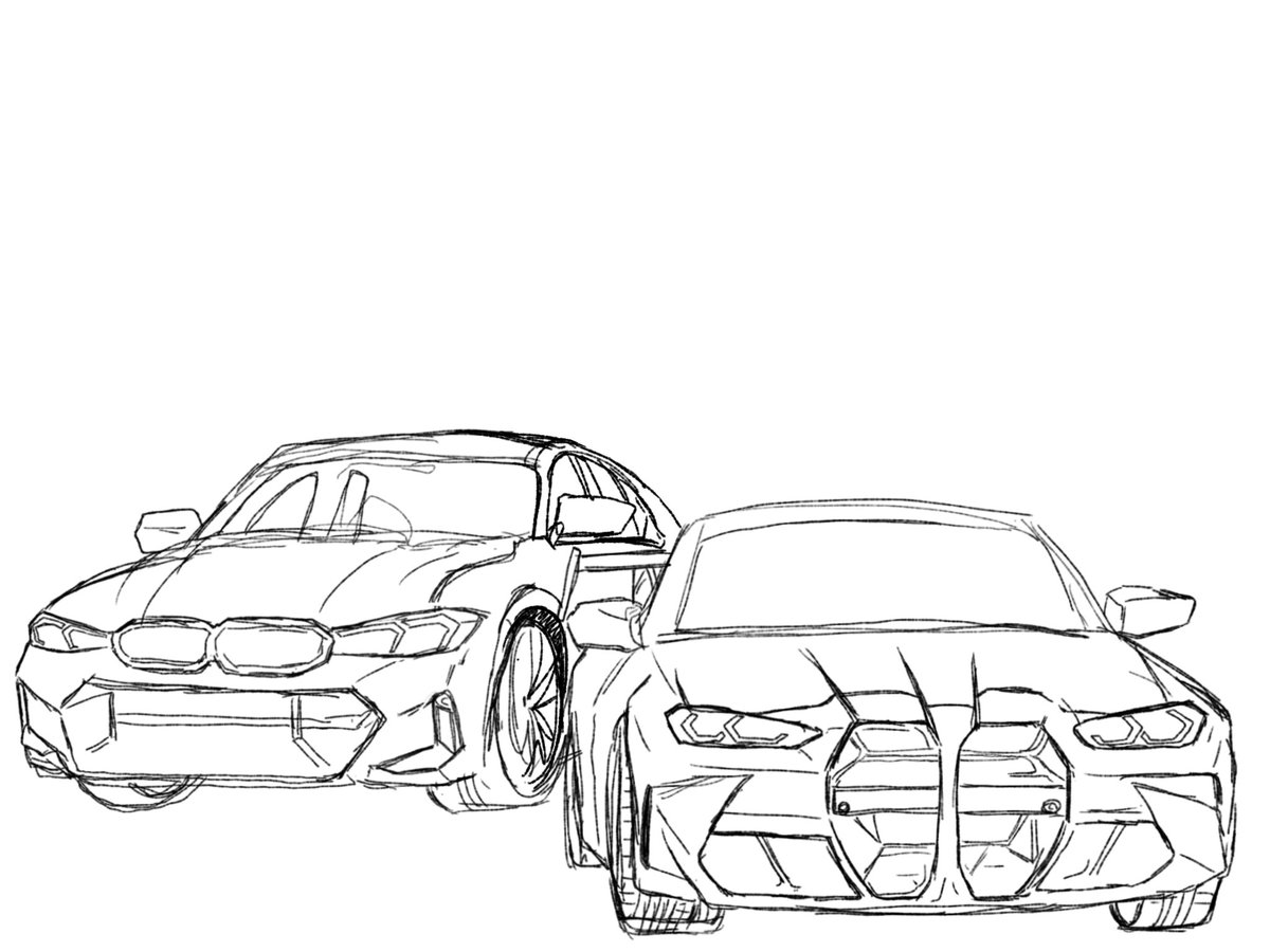 Shachi_kan's tweet photo. インスタの相方ちゃんのキャラお借りしたやつ🏎️　車描くの超絶楽しぃ⤴️❣️二人ともBMW大好き人間で将来ツーリングを約束している…

#BMW #イラスト #illustration #carillust #絵描きさんと繋がりたい https://t.co/H2wZnb4nyy