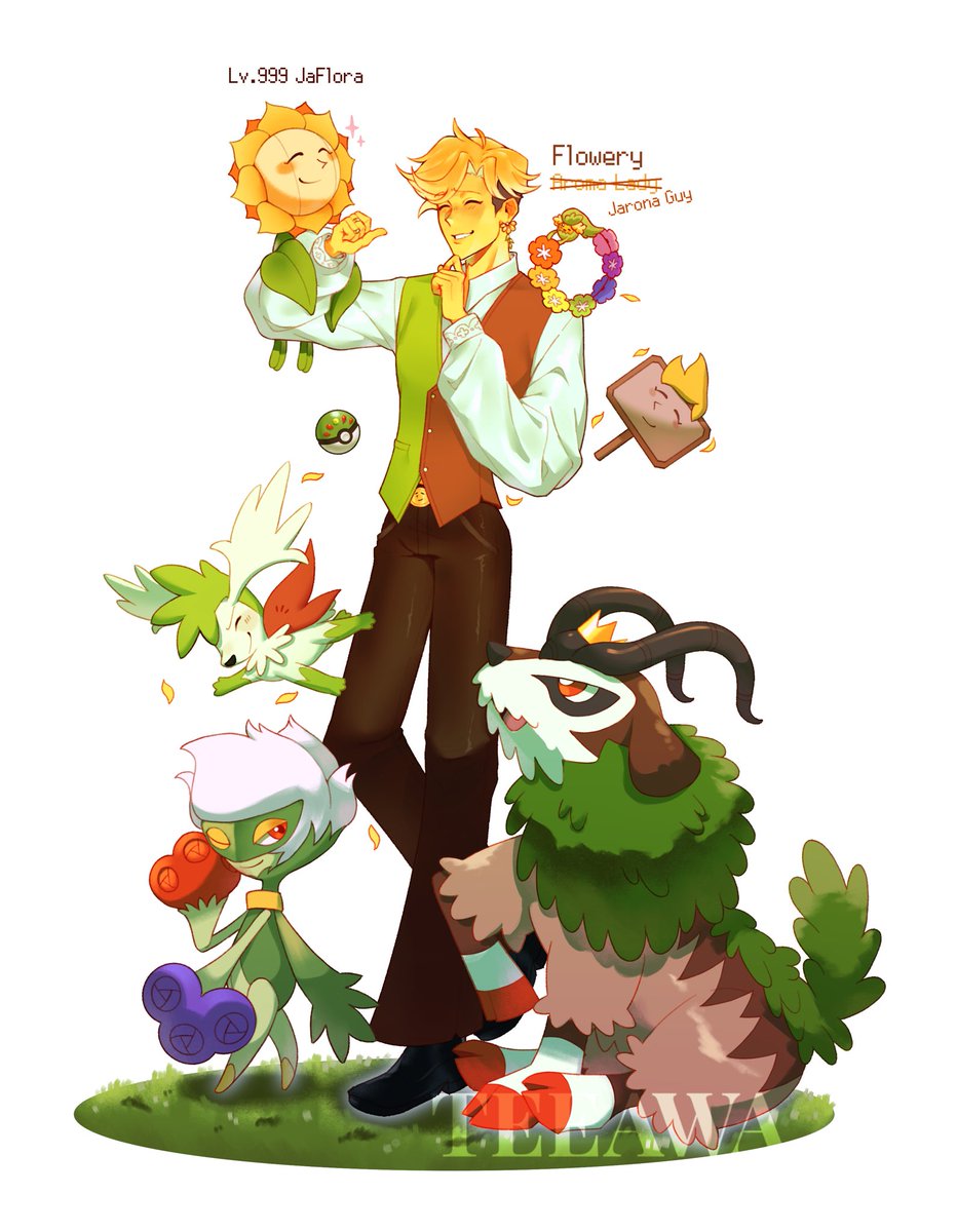 teeabonk's tweet photo. pokemon AU!! #deltarune #flowery https://t.co/Eq6MdaKIpz