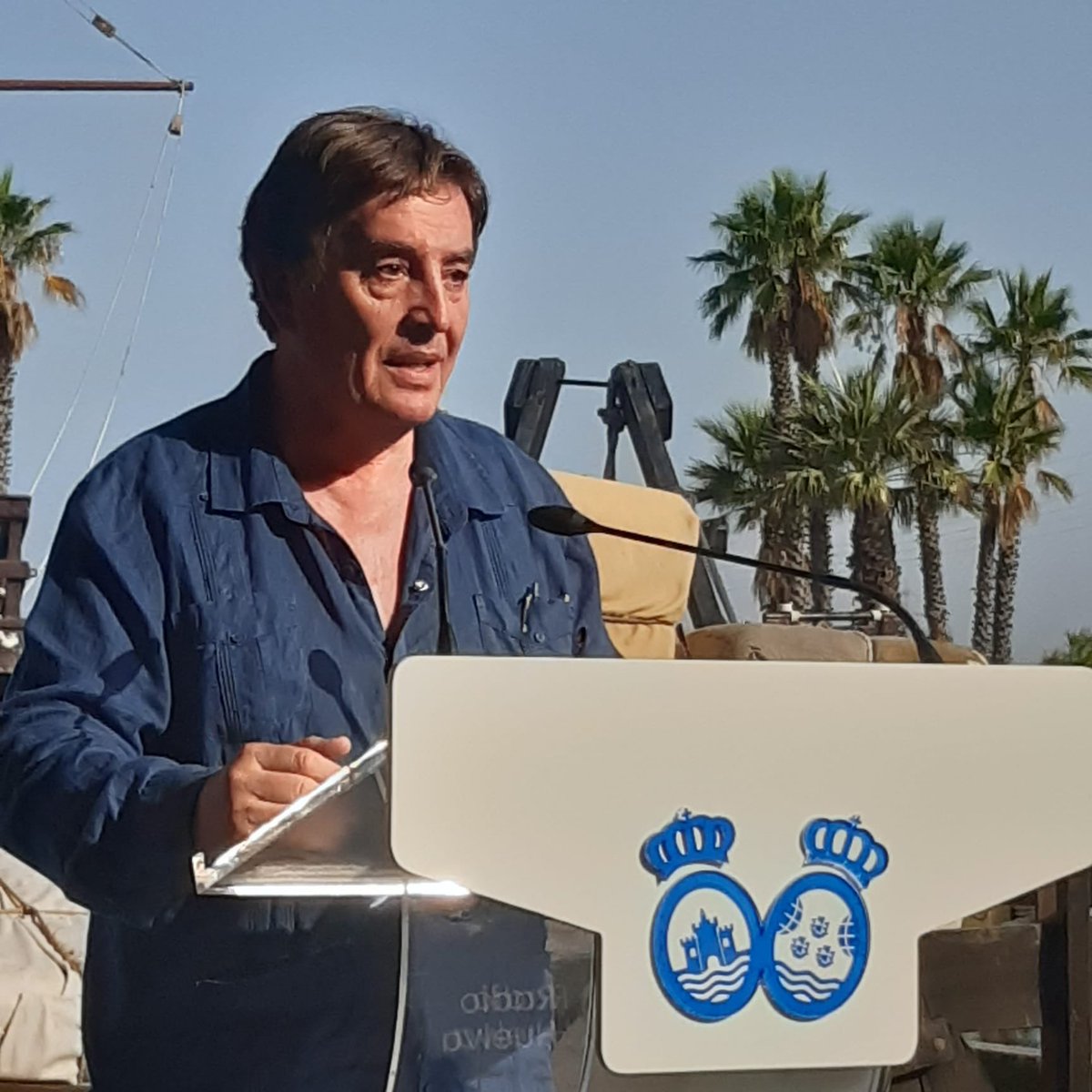 InstCervantes's tweet photo. #LuisGarcíaMontero, nuestro director, ha participado esta mañana en el #EncuentroSERColombino que organiza @RadioHuelva, celebrado en el #MuelledelasCarabelas (#LaRábida, #PalosdelaFrontera).

Ayer se clausuró en #JerezdelaFrontera (#Cádiz) la #ReuniónAnualdelInstitutoCervantes. https://t.co/OdodsKoqwh