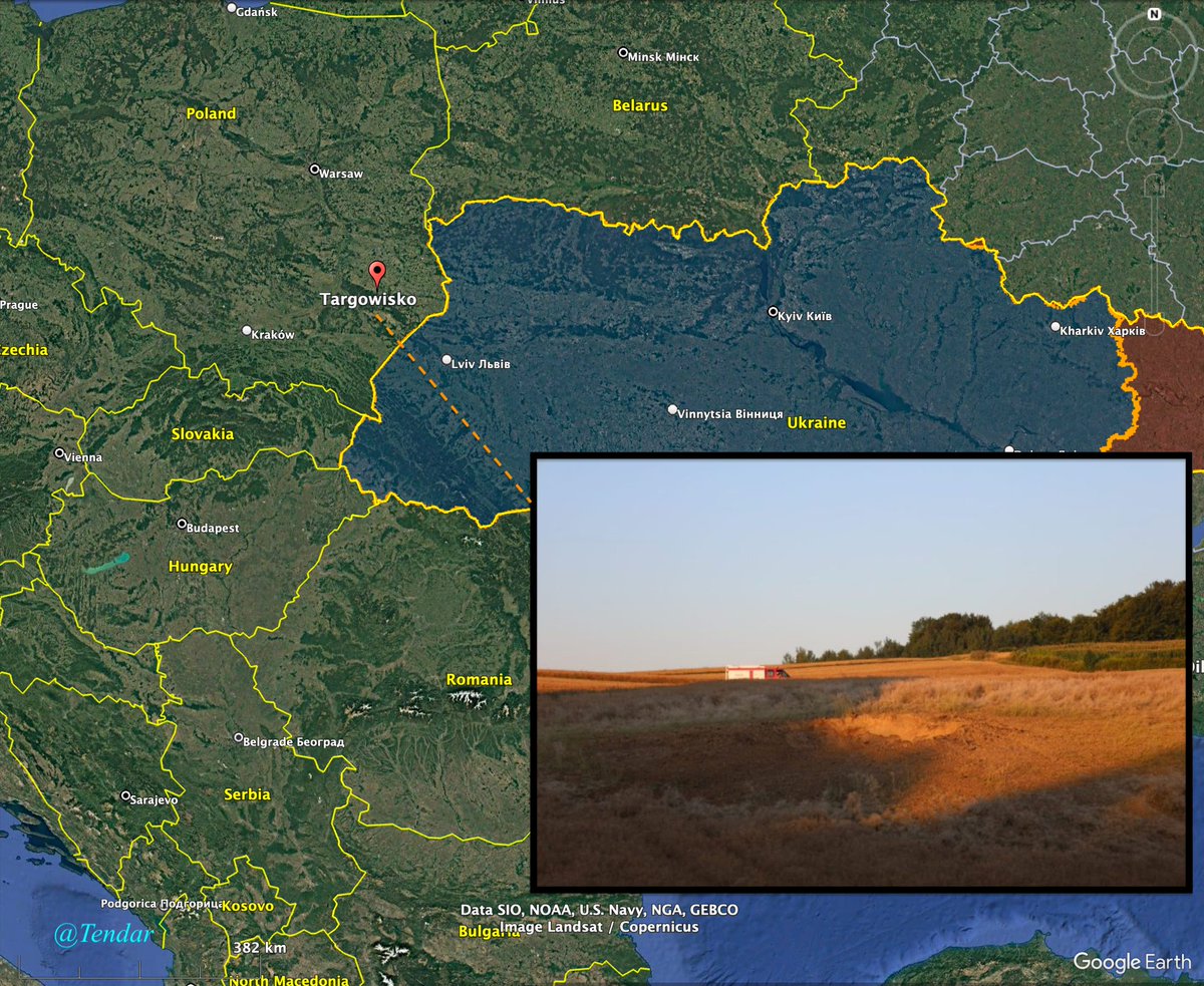 Tendar's tweet photo. Polish authorities have confirmed that a Russian missile has struck Polish territory. A large impact crater can be seen in Targowisko, Lublin Voivodeship, Poland. It is assumed that it was a Russian Kh-101. Polish air defense noted that a missile targeting Western Ukraine suddenly made a turn and flew west.
