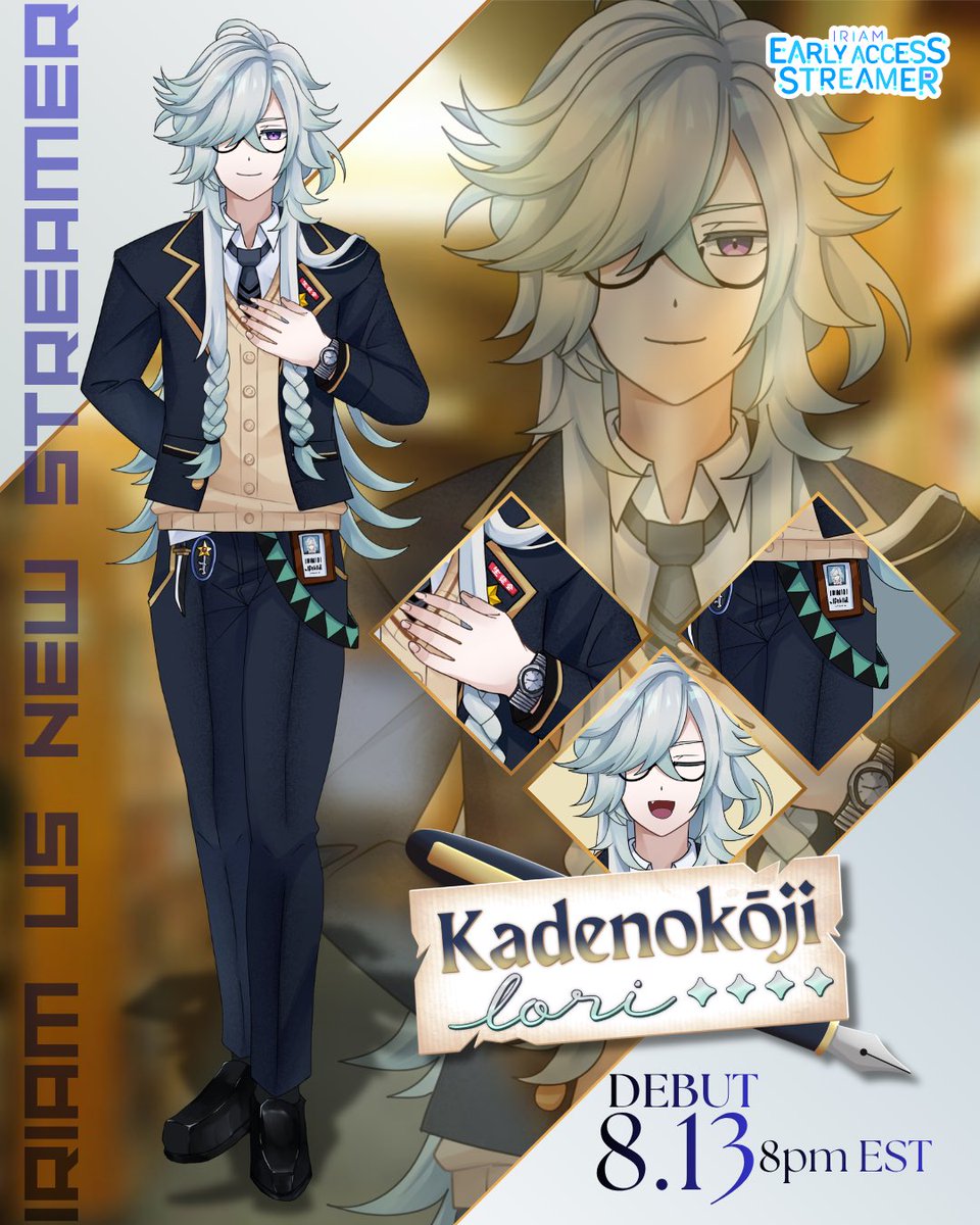 KadenokojiIori's tweet photo. [ #JumponIRIAM ]

・It seems that we may be past due for a proper initiation…

My name is Kadenokōji Iori; I am delighted to introduce myself as your Student Council President and a new #IRIAMEarlyAccess streamer.📚

I look forward to our voyage together, starting 8/13, 8PM ET. https://t.co/BLUyFHC891