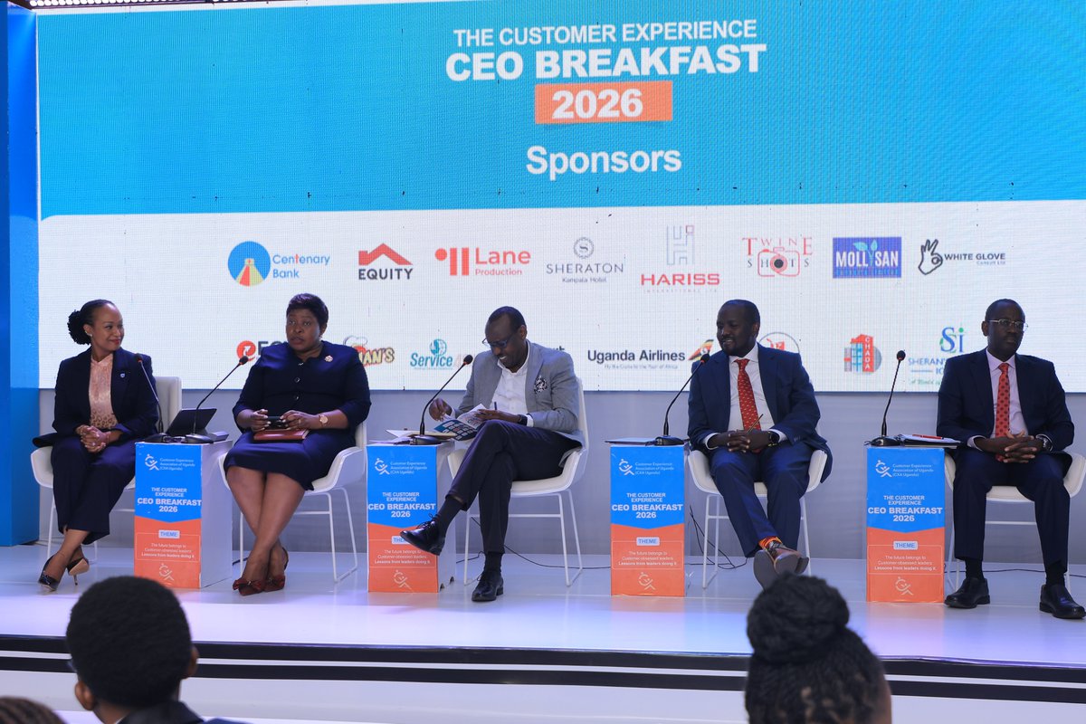 cxauganda's tweet photo. Meet the minds leading the CX conversation today.

Different industries. Same challenge.
This panel is defining the future of CX in Uganda.

Happening now at Sheraton ⚡
#CXAUganda #CXCEOBreakfast https://t.co/BTrEzDTcB7