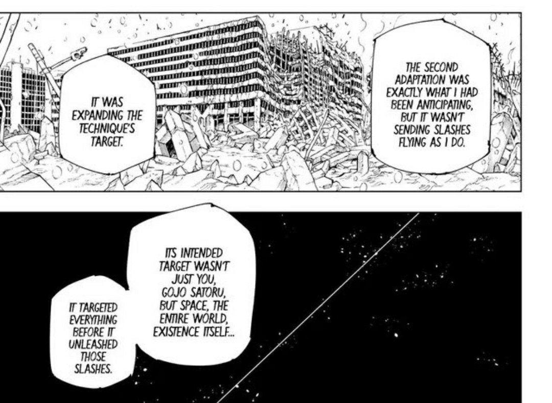 ToluDude's tweet photo. @pqzle I call it fluff because past cutting space, it is not relevant to neither the situation nor anything WCS has actually been shown to do. Space IS the entire world and existence itself, it is not a list of completely separate concepts. It's different phrasing for the same thing. https://t.co/L7Lm7md6EG