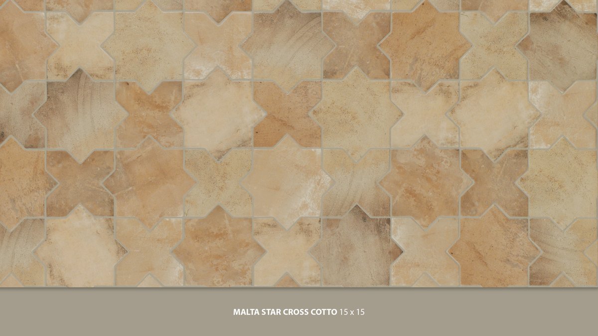 NatucerOnda's tweet photo. Este proyecto de cocina revela el pavimento como protagonista: la serie Malta en color Cotto combina las formas Star y Cross, con diseño de la interiorista Jessica Curry. Acabado destonificado y bordes irregulares para un resultado artesanal y rústico. https://t.co/RpaTZZwvlM