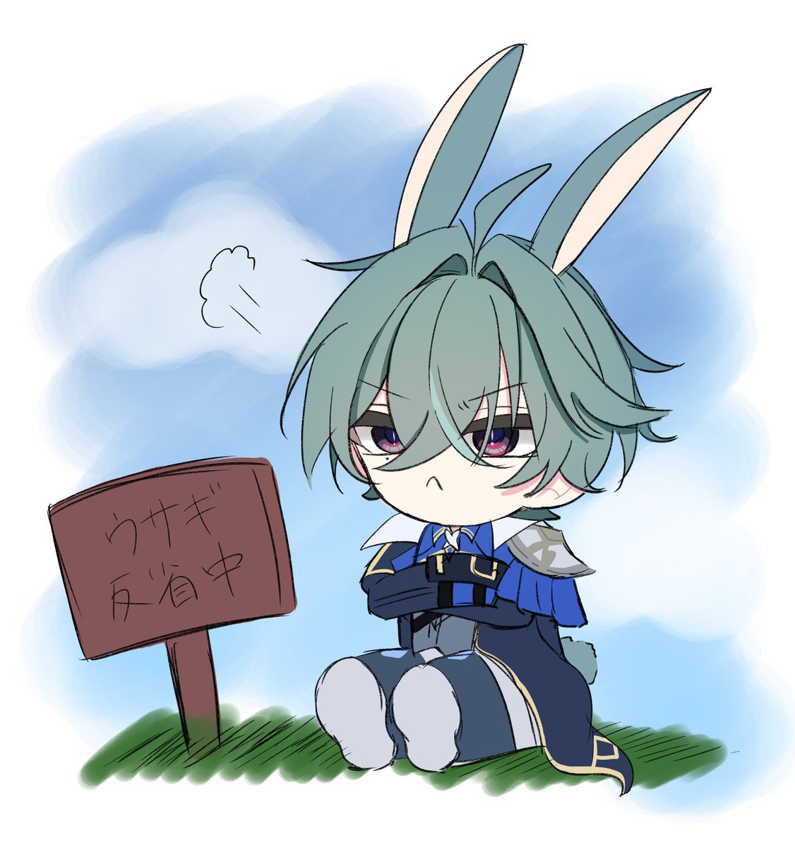 nnno_cf's tweet photo. 反省中🐰#Lohen https://t.co/Ow1gZEMAy5