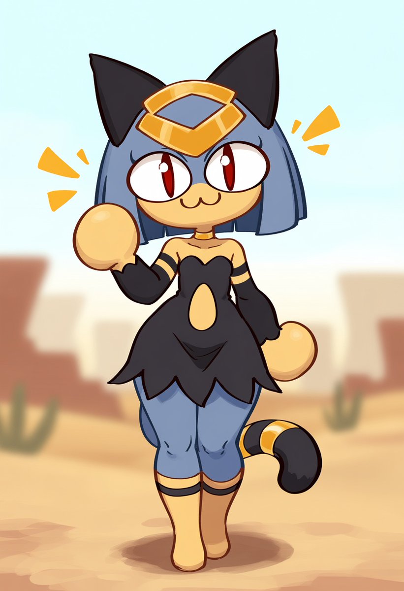 generatornaya's tweet photo. Sekhmet Palworld https://t.co/yuPRdDrgJd