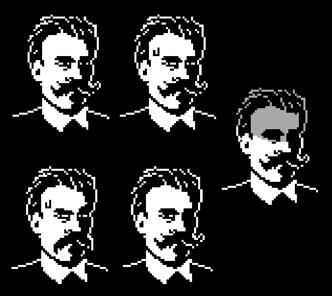 arsonhand's tweet photo. Nietzsche in Deltarune textbox sprites pixelart https://t.co/ZhdeaLeG4S