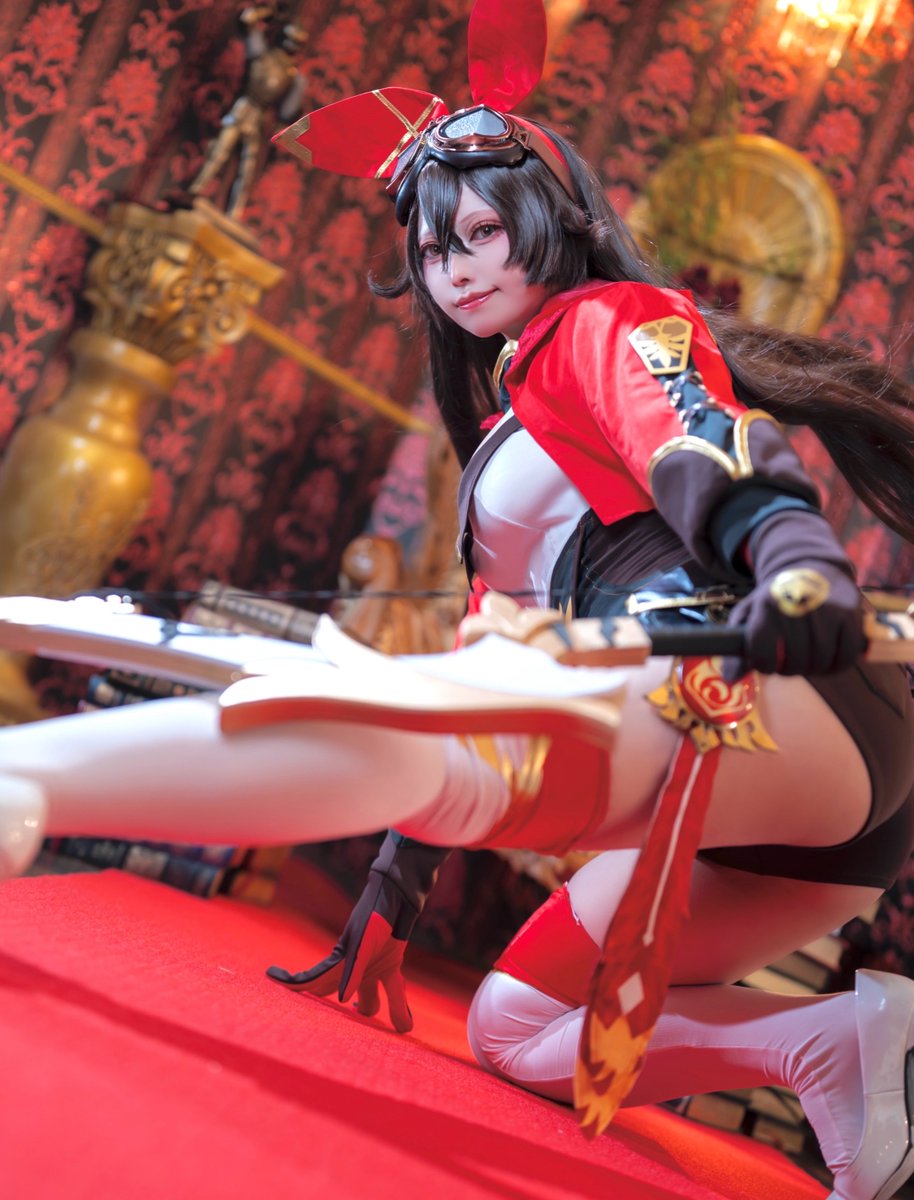 anise_777's tweet photo. 【原神/Genshin Impact】コスプレ

＿＿＿＿ もう逃げ道はないよ！

アンバー/安柏/Amber
#GenshinImpactcosplay https://t.co/oNvrK8MCPE