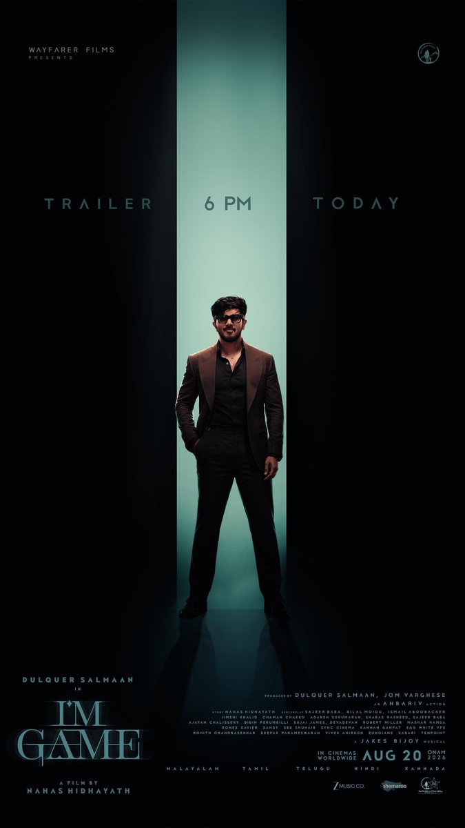 AnfieldBoy2255's tweet photo. #ImGame Trailer From Today At 6 PM ❤‍🔥❤‍🔥❤‍🔥

#DulquerSalmaan https://t.co/qVp5u1YD2K