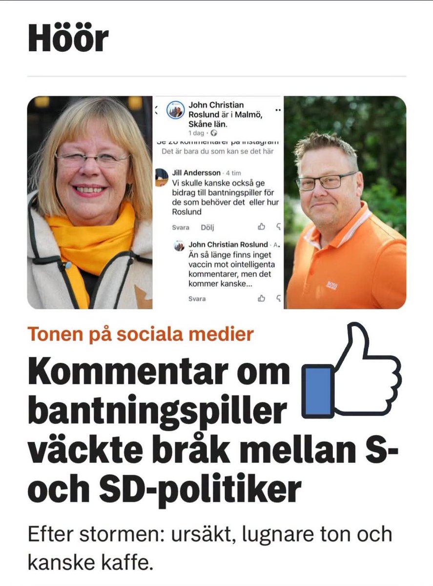 TeodorMG's tweet photo. Samtidigt i Höör: Socialdemokratisk politiker kommenterar SD-politikers vikt. Nivån alltså. Jag avstår att kommentera hennes utseende. Vi ser alla ut som vi gör. Jag ser ut som white trash på profilbilden och det är jag nöjd med. https://t.co/XQUF8zgH5W