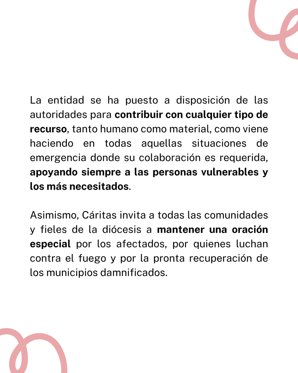 caritas_zamora's tweet photo. 🙏 Cáritas Diocesana de Zamora muestra su apoyo a los afectados por los incendios en la provincia.

#CáritasDiocesanadeZamora #Incendios #Fermoselle #IFFermoselle

https://t.co/dWRS51qbOA https://t.co/jWkE7YosxN