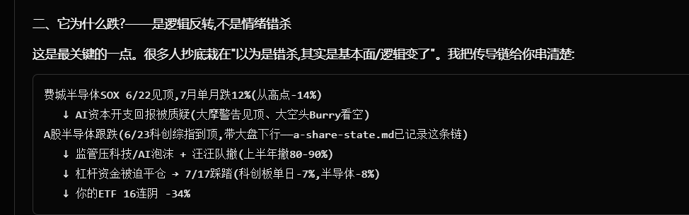 yangfeiatwork's tweet photo. 今天和AI聊了聊,它强烈建议卖出半导体ETF https://t.co/xyXVpWsJhZ
