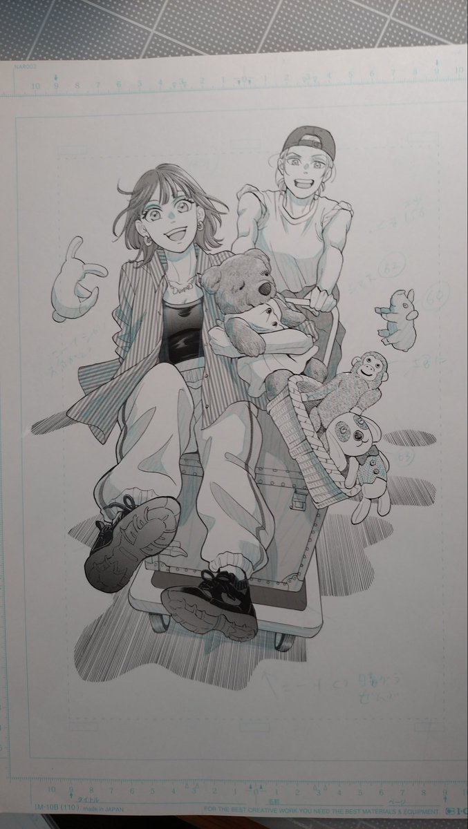 hanakinoyu's tweet photo. 2話の扉絵。
下絵から→完成していく過程。 https://t.co/fyqhh4Hk3b