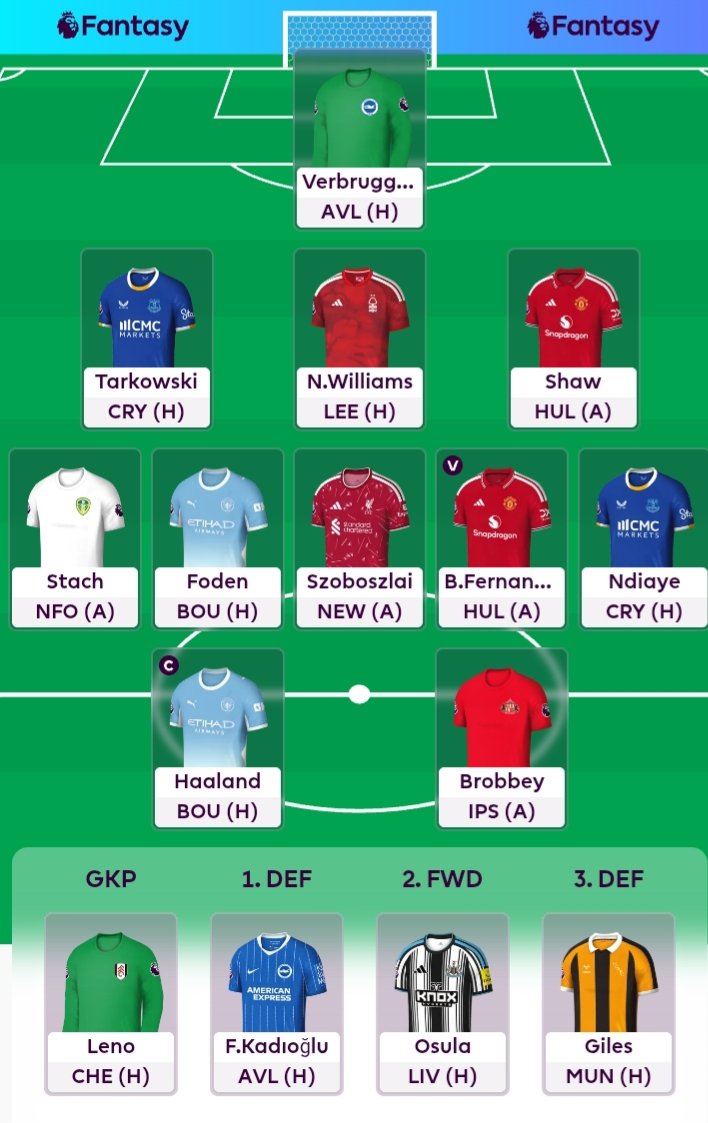PaulMacWard's tweet photo. Hello @FPLGeneral . One for the @59thMinutePod , what £6M MID-FWD combos would you use? ATM, I have Stach/Brobbey but Le Fee/DCL is an alternative. I don't want to double up on either Leeds or Sunderland. Cheers. #FPL #PremierLeague https://t.co/RZuT7JYhdY