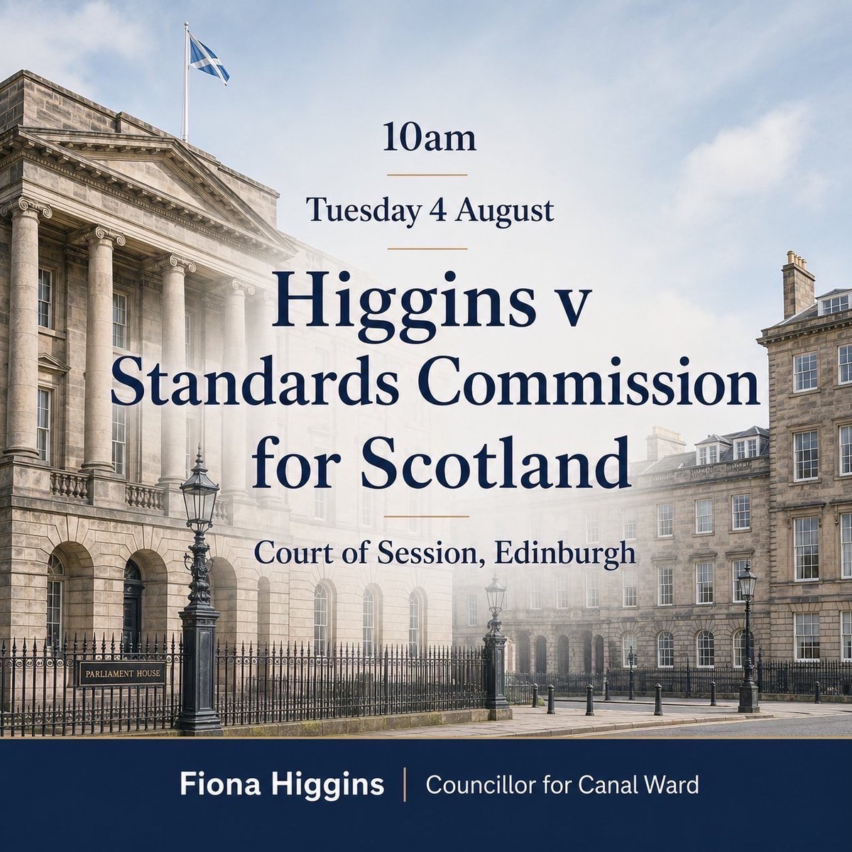 Fiona_Higgins_'s tweet photo. 🏛️ Tuesday, my case against the Standards Commission comes before the Court of Session.

It asks a critical question of Scottish democracy in 2026: 

Can elected representatives challenge power, present relevant evidence and still expect a fair hearing? https://t.co/JlVksVDrvN