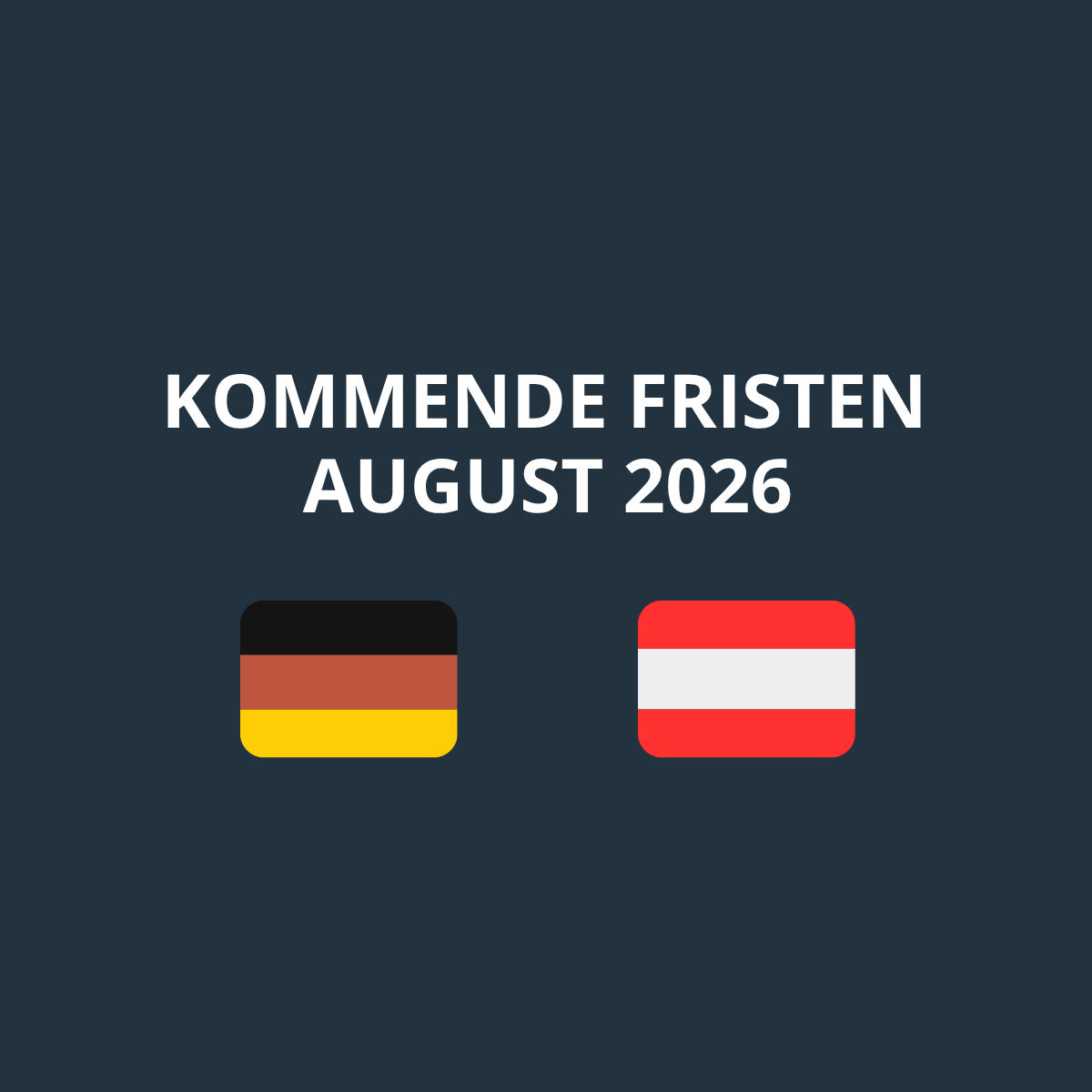 GetFreeFinance's tweet photo. Steuertermine im August 2026: Diese Fristen solltest du einplanen 📅

Der August ist vor allem in Österreich ein wichtiger Monat. Neben den laufenden Meldungen stehen auch wieder Vorauszahlungen an. 

Welche dieser Termine betrifft euch im August? https://t.co/yGLPy4VH7g
