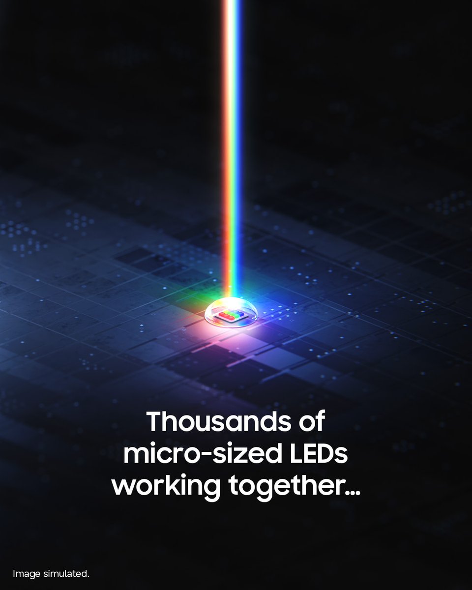 SamsungIndia's tweet photo. True depth isn't just seen. It’s felt.
The Samsung Micro RGB TV redefines luxury viewing. Packed with microscopic LEDs, it reveals hidden details, lifelike colors, and flawless clarity in every single frame. Upgrade your visual reality.
#MicroRGB #SamsungAITV #SamsungTV https://t.co/A4d5UHM78b