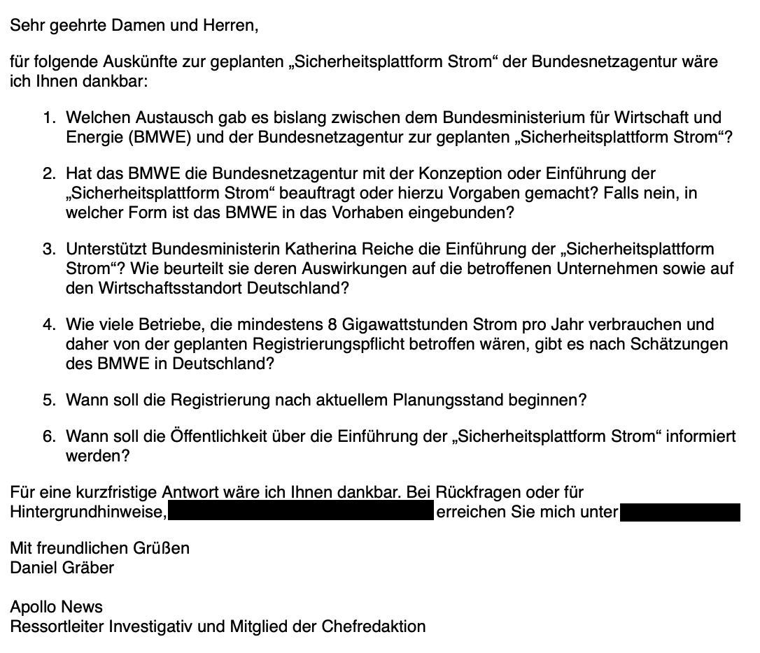 dg_graeber's tweet photo. Jetzt berichtet @welt @Wetzelstrom ausführlich über den von uns enthüllten Strommangel-Geheimplan der Bundesnetzagentur. Das wird Schwung in die Debatte bringen. Wirtschaftsministerin Katherina Reiche muss sich dazu äußern. Diese Anfrage an das @BMWE_ ging eben raus: https://t.co/xpHXyDhcsL