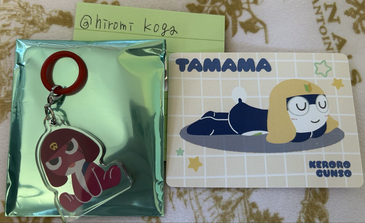 hiromikoga's tweet photo. @_wanchan10 検索よりお声がけ失礼します。当方特典のタママ所持してます。せび、ケロロと郵送交換お願いします。ご検討よろしくお願いします。 https://t.co/8uo5DgIwf5