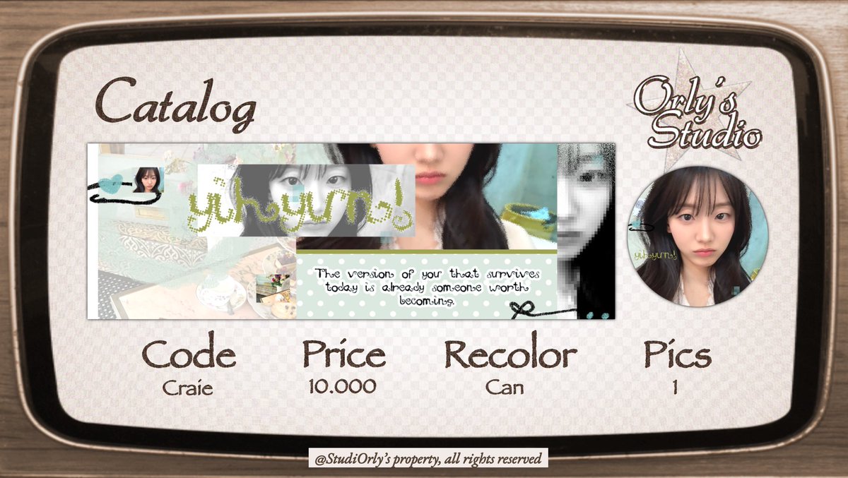 StudiOrly's tweet photo. Help repost <3 [#bealanja]

Hai, aku mau ngenalin anak yang baru aja ku adopsi, namanya “Craie”! Bulan ini kenalan satu aja yaa… (lagi buntu😔). Semua layout ufs dengan harga spesial (8.000). Tersedia lapak jajan juga bagi yang mau. Thank you! 🤎 https://t.co/tSeDxinUTe