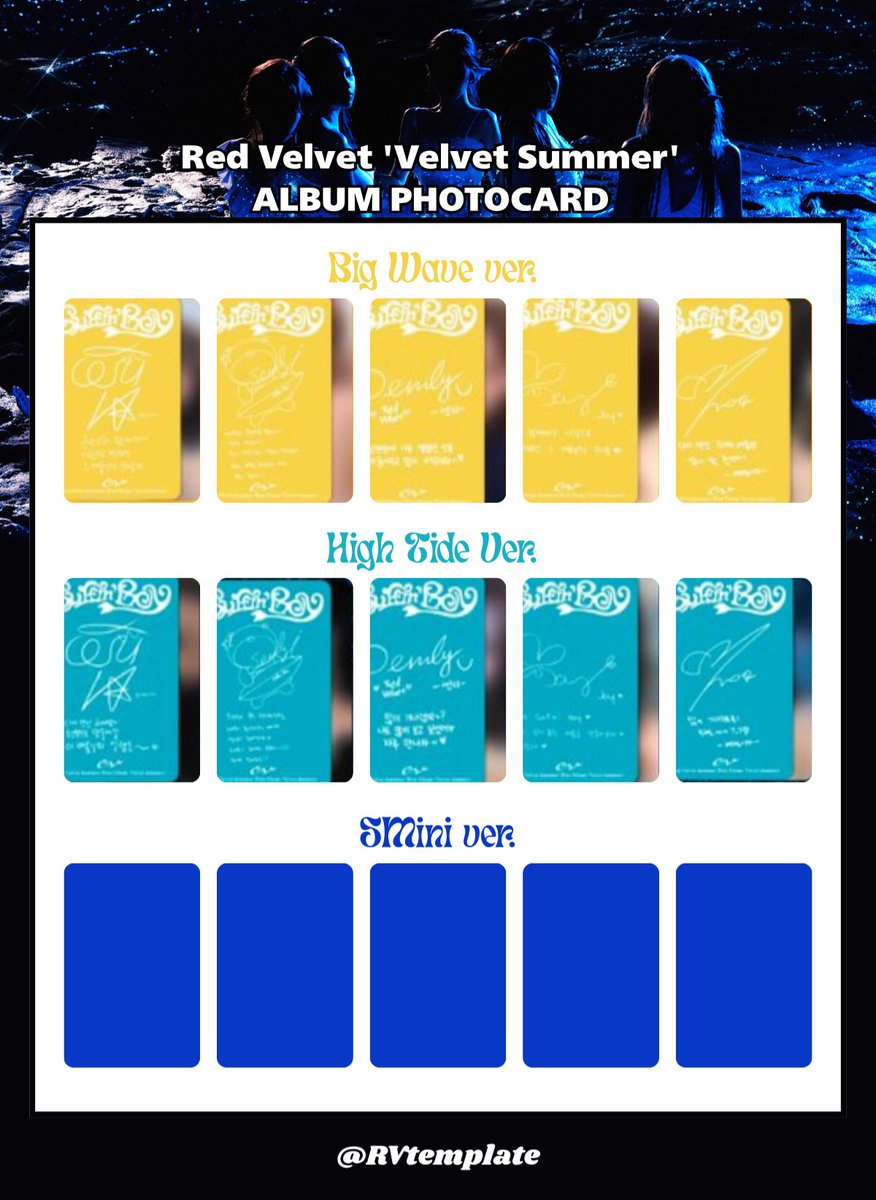 Red Velvet Summer mini album 'Velvet Summer' ALBUM PHOTOCARD irene
