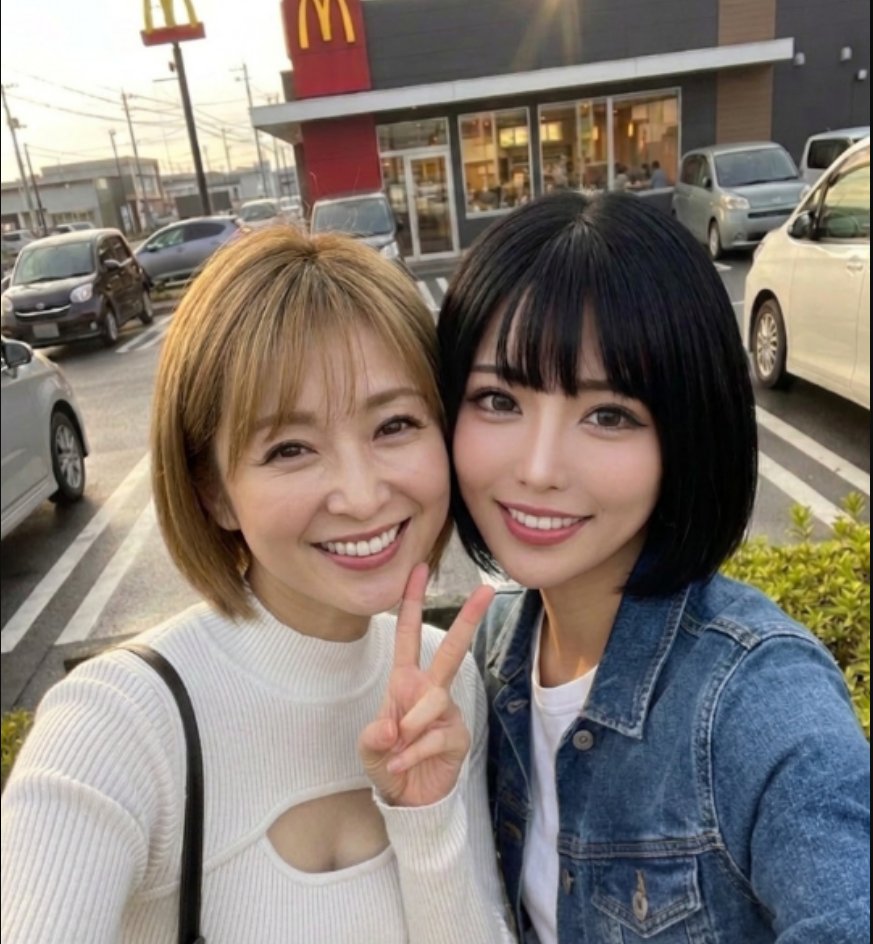 Crisp_mabei's tweet photo. マックと私たちどっちお持ち帰りしますか？♡
※職場の同僚です https://t.co/h0Ndfsw91f