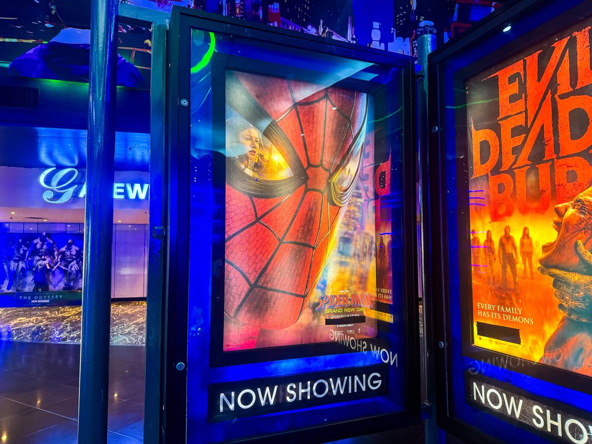AranetaCity's tweet photo. Watch Spider-Man: Brand New Day on the big screen at Gateway Cineplex 18. It's one adventure you surely won't want to swing and miss! 🕸️❤️🎬

Don't forget to grab the Snaxx Popcorn featuring an exclusive Spider-Man design for the ultimate movie experience. 

#SpiderManBrandNewDay https://t.co/cMgE5Y5zJw