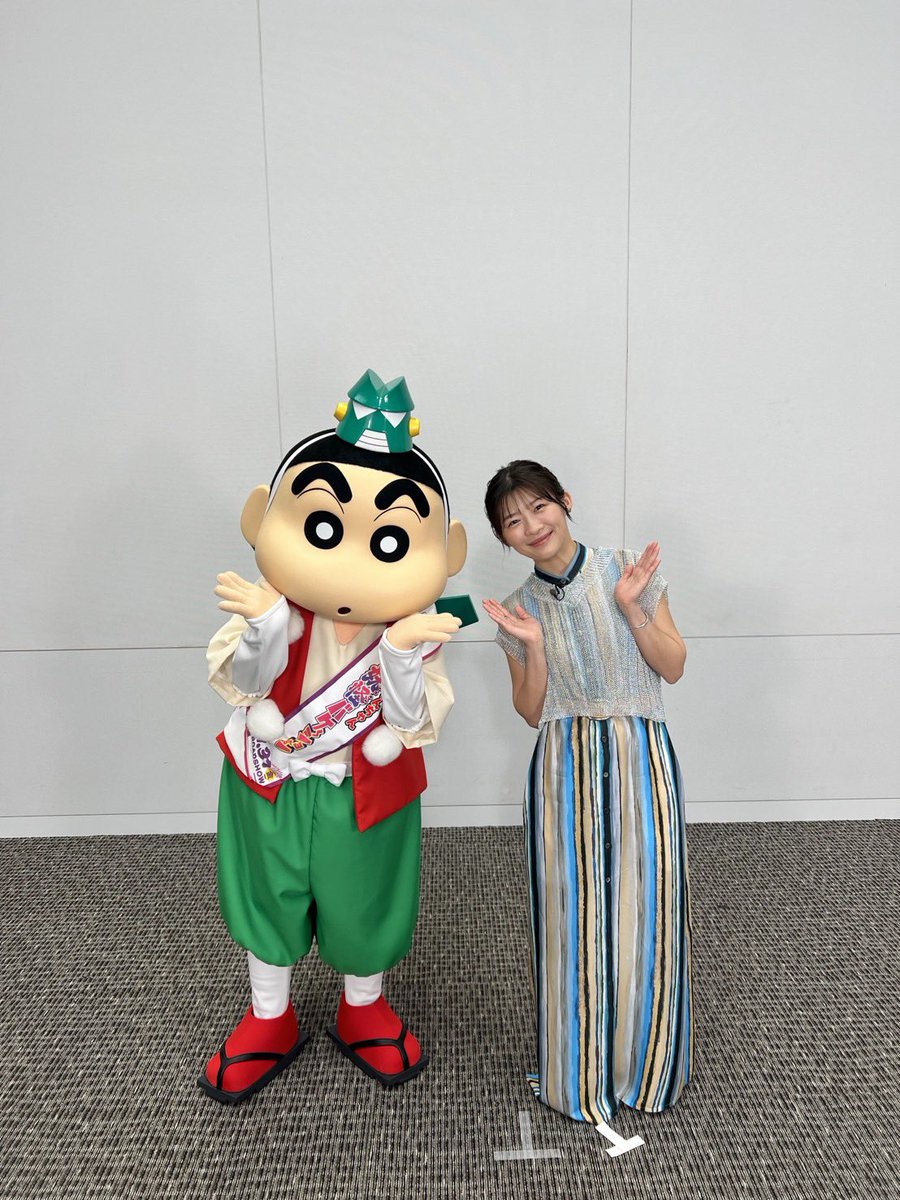 ohaasaofficial's tweet photo. /／
　　エンタメいろいろ︎
  💬 #おは朝 芸能コーナー🌟✩.*˚
\＼

▷▷▷ 7月31日(金)🪻❁⃘*.ﾟ

あす公開の映画 
#クレヨンしんちゃん奇々怪々！ 
#オラの妖怪バケ～ション の
 #しんちゃん とゲスト声優の #伊藤沙莉 さんがインタビューに答えてくれました〜お楽しみにだゾ☀️

#玉森裕太 #森川葵 #宮澤エマ
 #野村周平 #ジャンボたかお
#MrsGREENAPPLE
#鎮西寿々歌 （#FRUITSZIPPER)

※生放送のため変更の可能性があります。