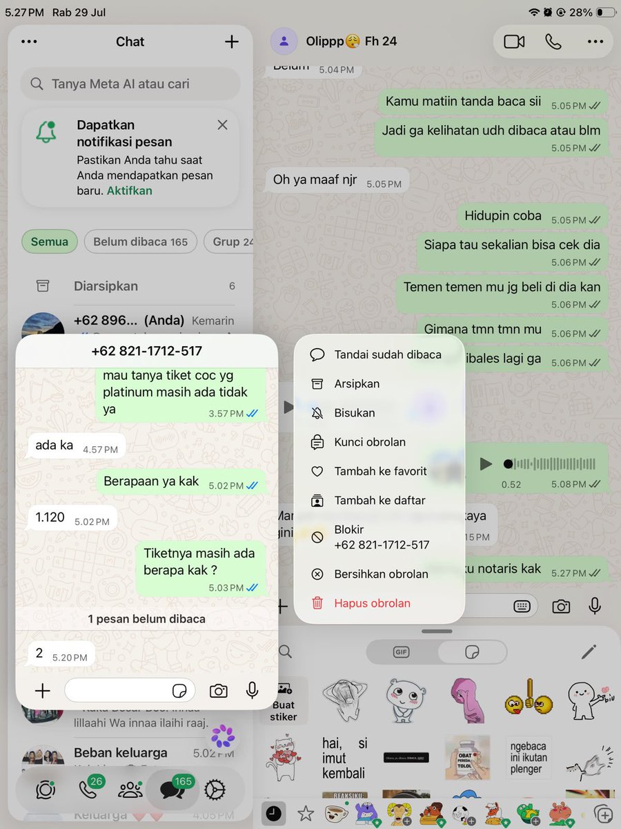 nannomilky's tweet photo. eh nipu, jngan ya sobat sobat, singkirkan duit gedemu itu dri dia ini 😊💕
@terckaayaa 

seller kok nguamuk, sewot, ditanya jaminan ngeboong…. hei lu pikir gue tidak pernah menjual tiket? di tanya proof ga jawab”, makan dah duit haram yg lu perbuat itu, gue sih enak 🤤 https://t.co/g8BfbK90ym