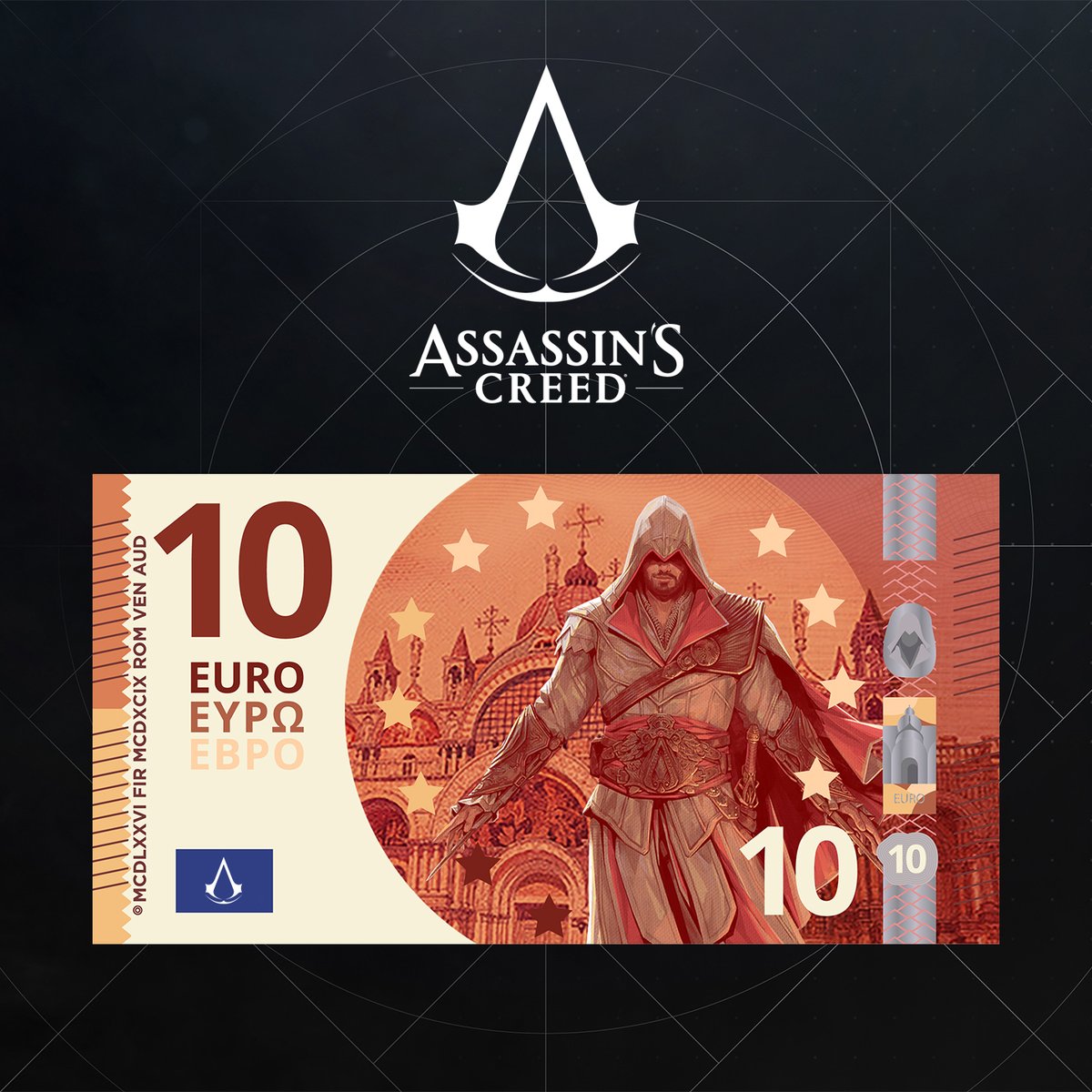 assassinscreed's tweet photo. Did someone say EUROPEAN banknotes? 💶

Hold our hidden blade.🦅 https://t.co/lWf71eSNtd