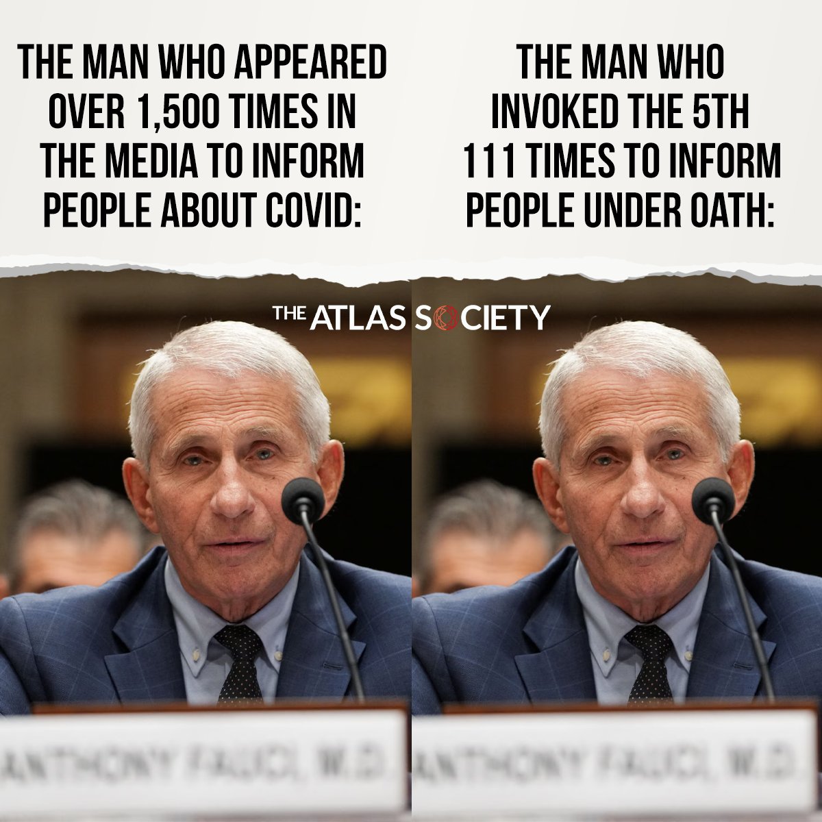 TheAtlasSociety's tweet photo. Trust the science. Just don’t question it under oath. https://t.co/nh6bHLeZI7