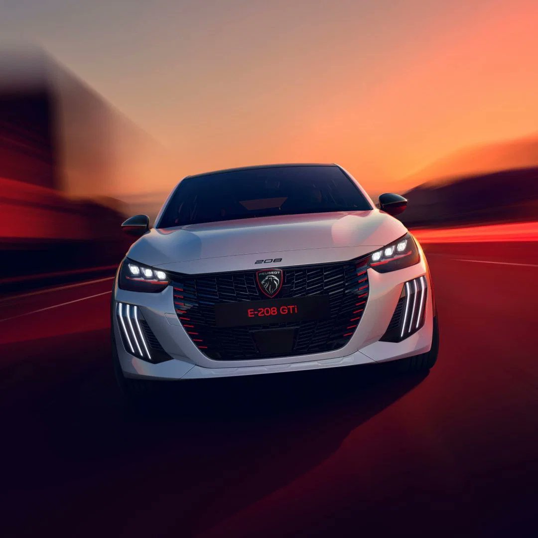 swanswaygroup's tweet photo. The GTi badge is back. And this time, it’s electric. ⚡ 

The new PEUGEOT E-208 GTi is now open for orders, combining 281PS with 40 years of PEUGEOT GTi heritage. 

Discover it with Swansway Chester PEUGEOT: https://t.co/Mufwf9biXD https://t.co/JEpAxrFPOj